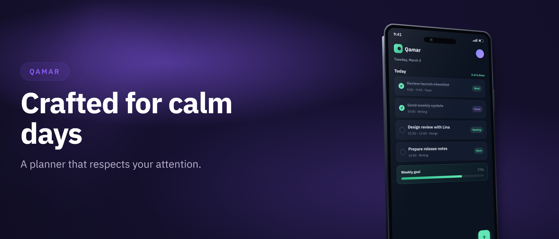 StoreShot aurora · Header 21:9 template — aurora en landscape header — real unretouched CLI render (1920×823)
