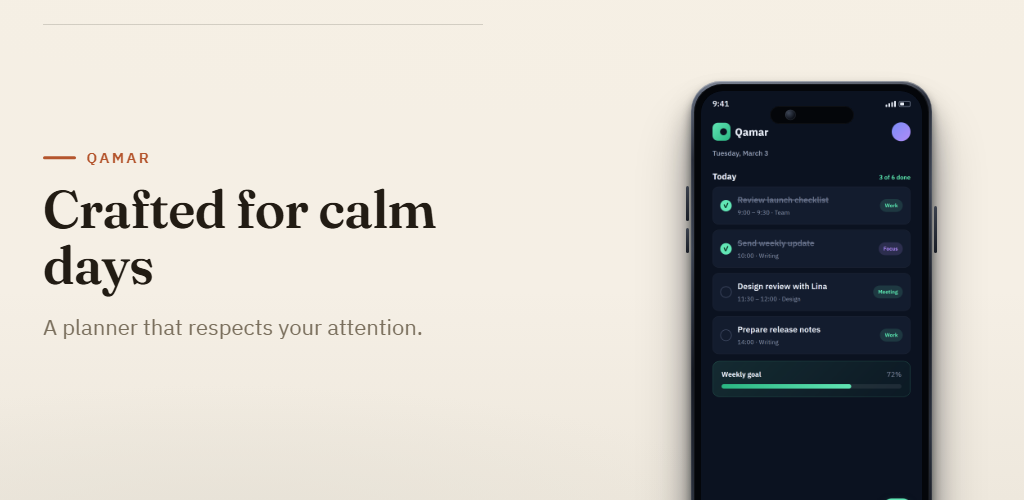 StoreShot atelier · Feature graphic template — atelier play feature graphic — real unretouched CLI render (1024×500)